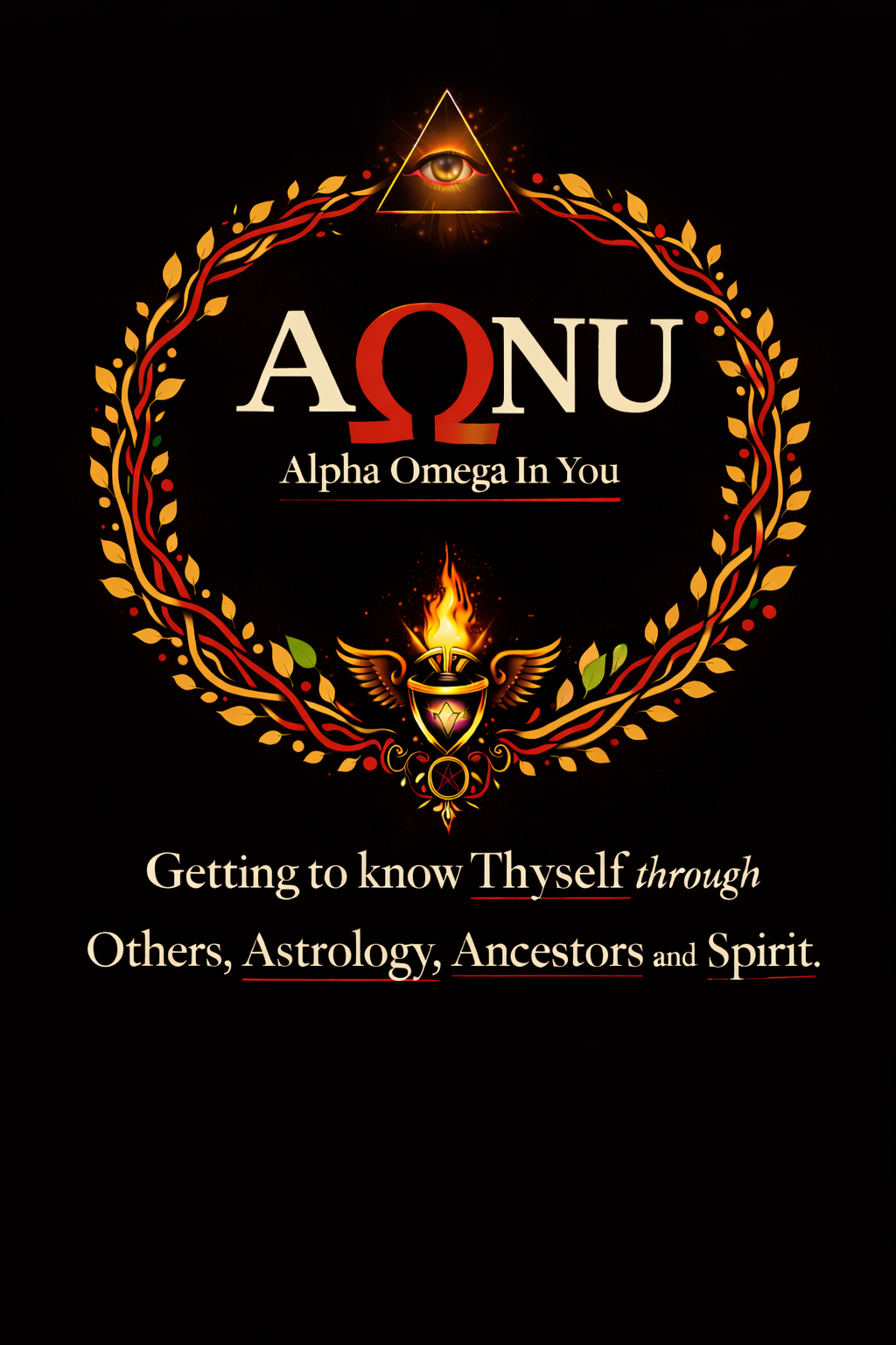 AΩNU Alpha Omega In You logo
